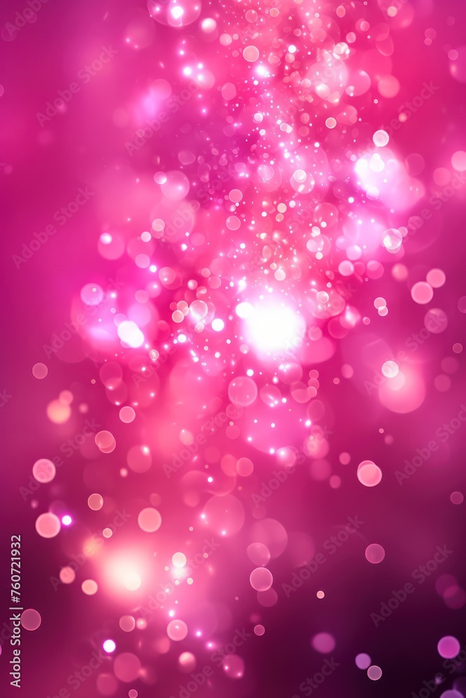 Magenta christmas background with background dots, in the style of cosmic landscape