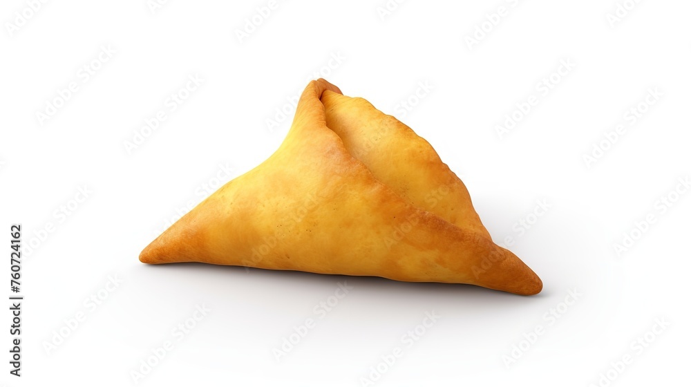 Tasty Samosa Isolated on White Background 8k