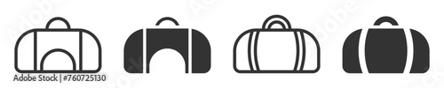 Duffel bag icon. Vector illustration