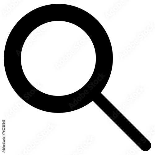 magnifying glass icon, simple vector design