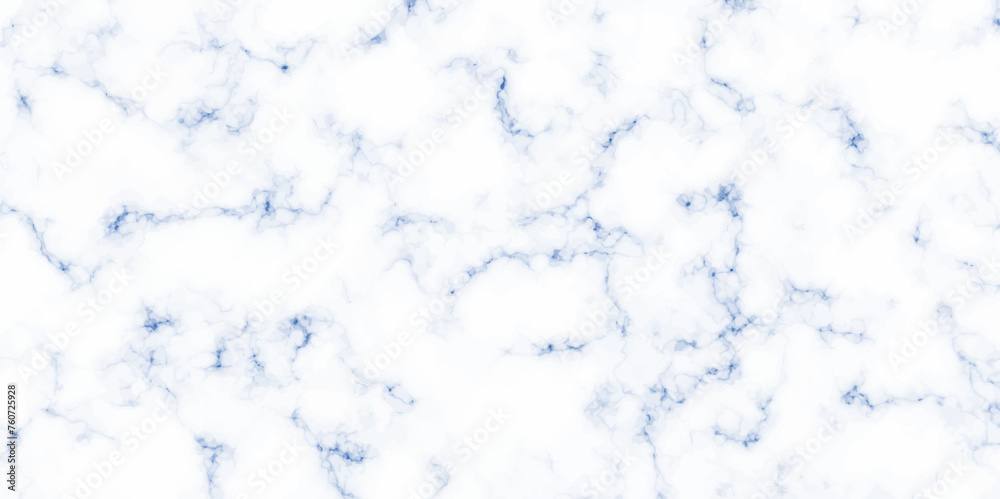 White marble texture Panoramic background. Natural stone Marble white background wall surface blue seamless pattern wallpapers Wall tiles and floor tiles slab surface with high resolution design.