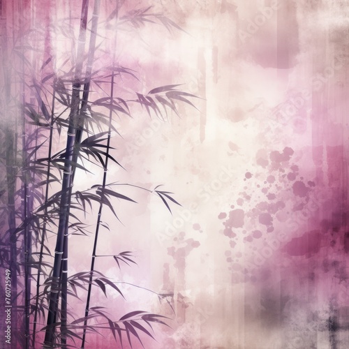 mauve bamboo background with grungy texture