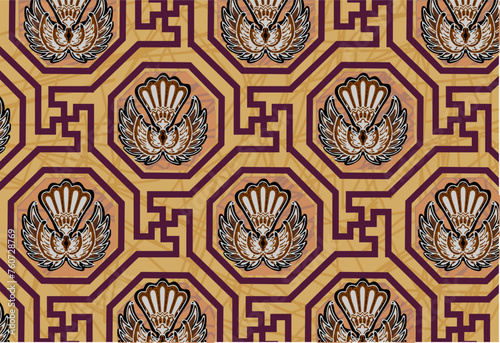 Batik Indonesian: is a technique of wax-resist dyeing applied to whole cloth, or cloth made using this technique originated from Indonesia.