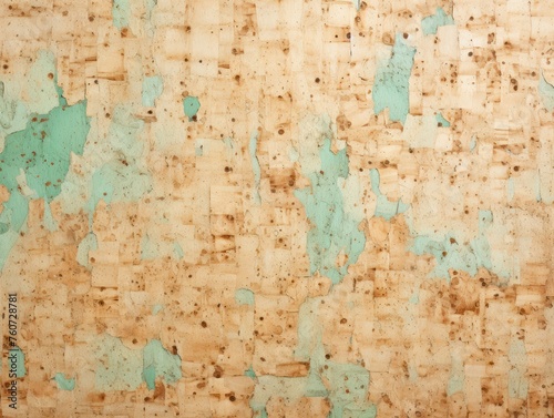 Mint cork wallpaper texture, cork background