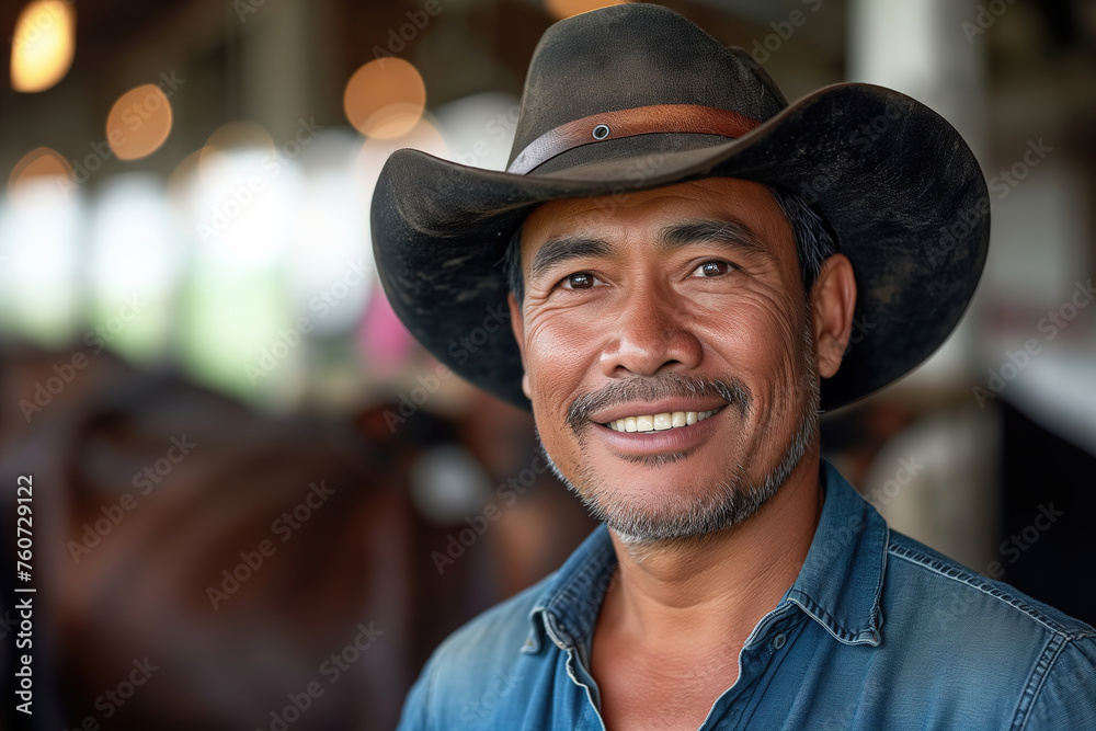 Portrait of a handsome smiling farmer Portrait of a handsome smiling farmer