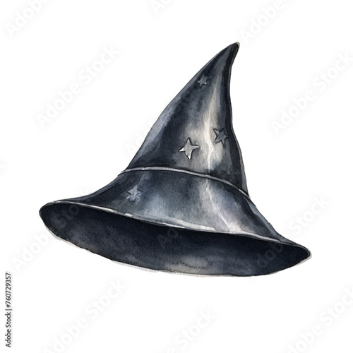Enchanting artwork of a dark, starry sorcerer’s hat