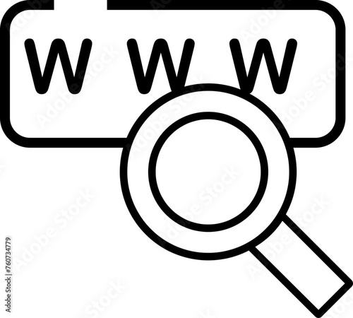 buscador web, buscando una pagina web  photo