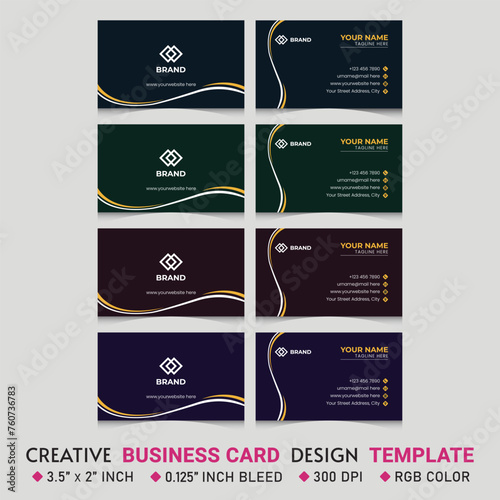 Minimalist Corporate Unique and Creative Vector EPS Business Card Template Design, Brand Identity, Corporate Identity, Company Identity, qr code design, Business Identity - Business Card 06