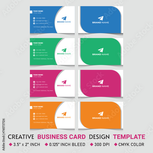 Minimalist Corporate Unique and Creative Vector EPS Business Card Template Design, Brand Identity, Corporate Identity, Company Identity, qr code design, Business Identity - Business Card 02