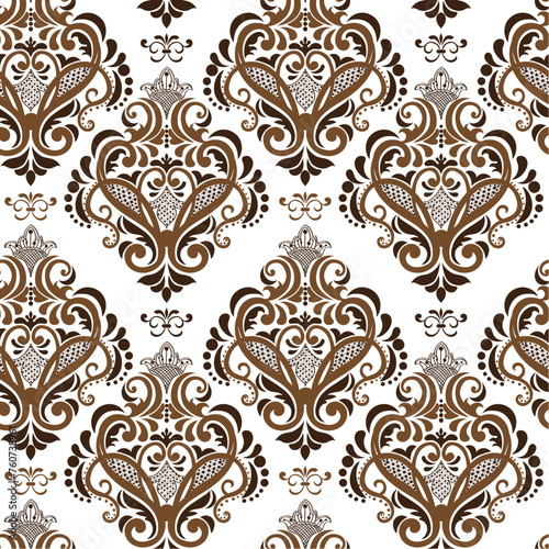 seamless floral pattern with ornament