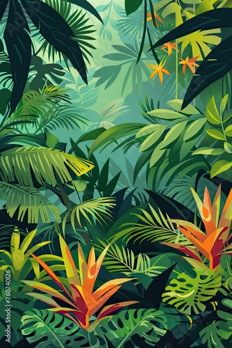 cartoon jungle background