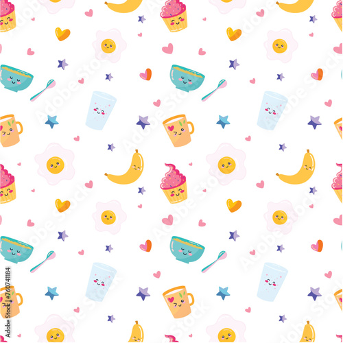 seamless pattern with baby shoes