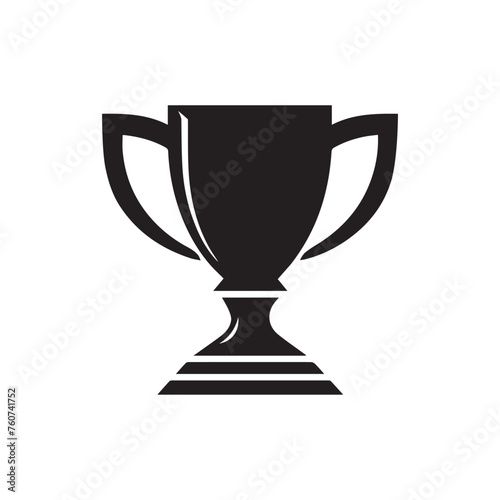 Trophy icon Vector illustration. Isolated on white background.