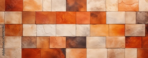 Orange marble tile tile colors stone look  in the style of mosaic pop art