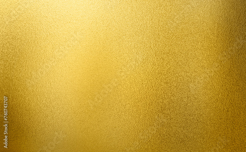 Luxury gold gradient light shiny glitter texture background. Golden shiny foil gradient metallic metal polished sheet with gloss light reflection, vibrant golden metal wall wallpaper