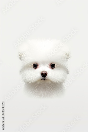 A minimalist cute funny dog AI generated illustration