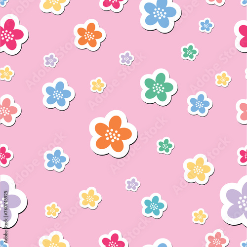 seamless background with flowers