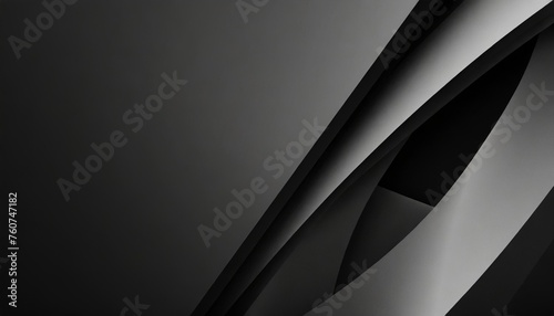 3d style black background with geometric layers abstract dark futuristic wallpaper elegant glossy stripes backdrop geometrical template design for poster brochure presentation website