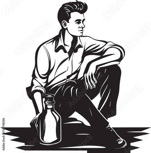 Bacchus Blessing Emblematic Alcohol Icon Bourbon Reverie Iconic Sitting Figure