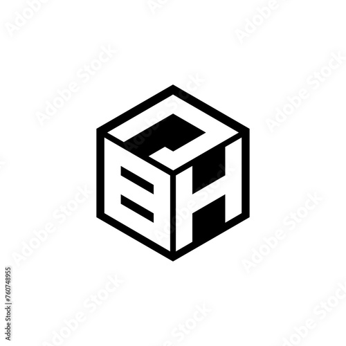 BHJ letter logo design in illustration. Vector logo, calligraphy designs for logo, Poster, Invitation, etc.