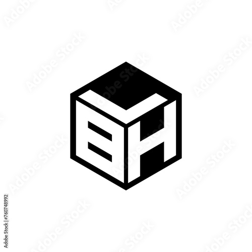 BHL letter logo design in illustration. Vector logo, calligraphy designs for logo, Poster, Invitation, etc. photo