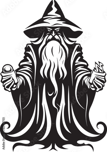 Mercenary Manifestation Vector Logo of Adamantine Sorcery Adamantine Greed Avarices Iconic Emblem