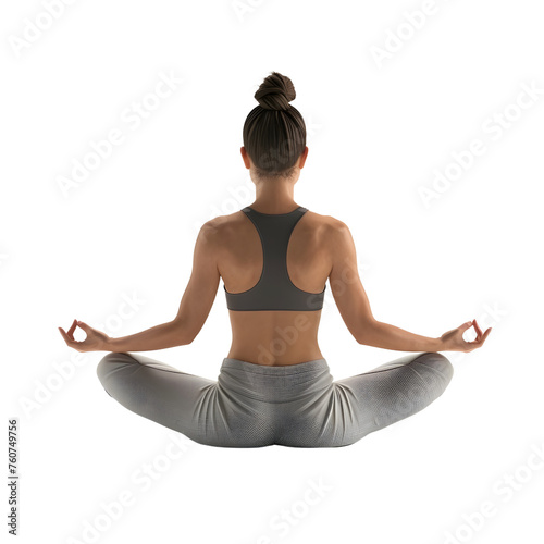 meditate   isolated on white background PNG transparent background