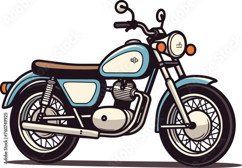Motorcycle Touring Route Emblem Vector Illustration