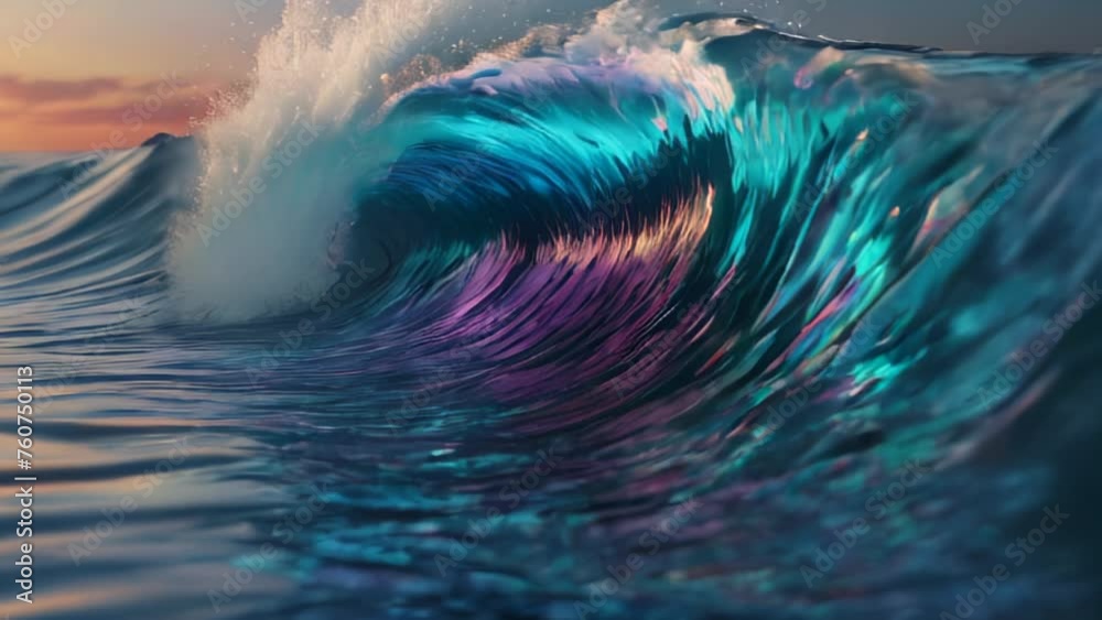 Seascape with beautiful waves