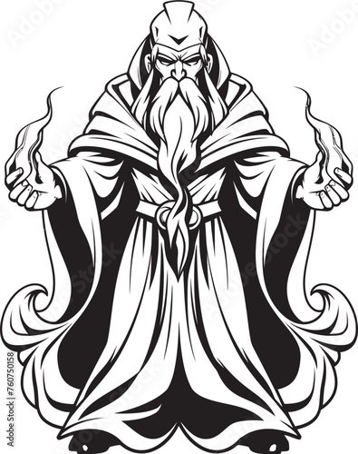 Adamantine Sorcery Iconic Emblem of Greed Avarice Conjurations Vector Design of Mercenary