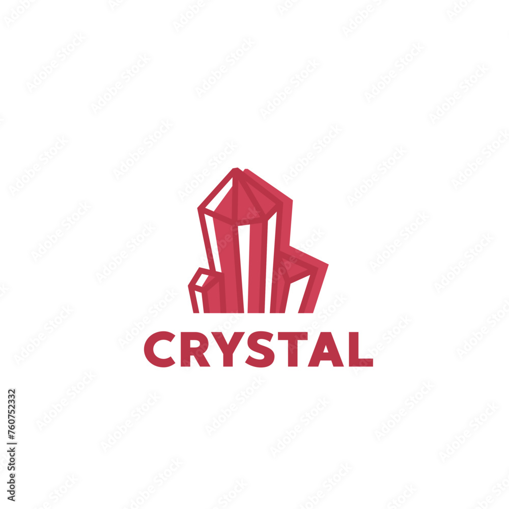 crystal stone jewelry logo icon vector illustration for trade industry and art collectors crystal stone jewelry logo icon vector illustration for trade industry and art collectors