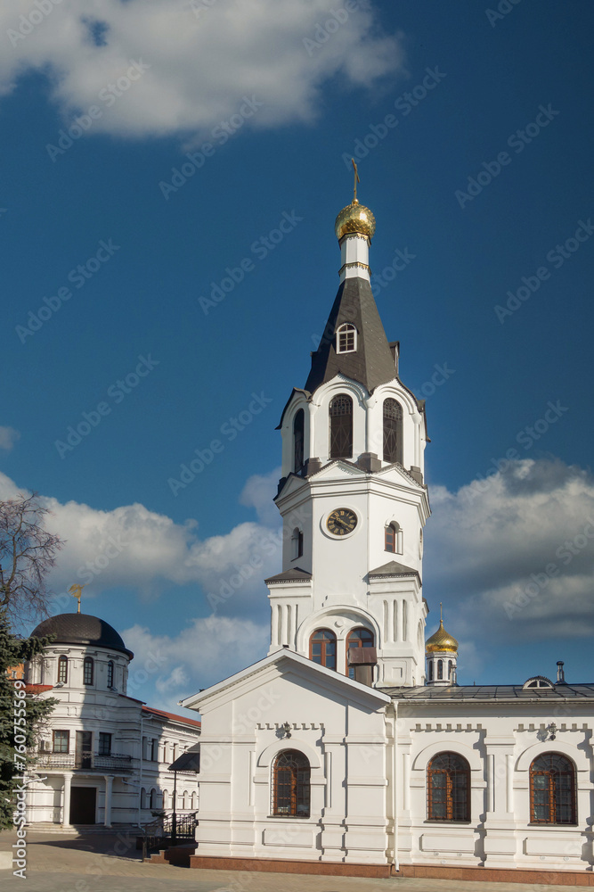 Spring in the St. Nicholas Monastery of Gomel. Belarus.