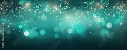 Teal christmas background with background dots