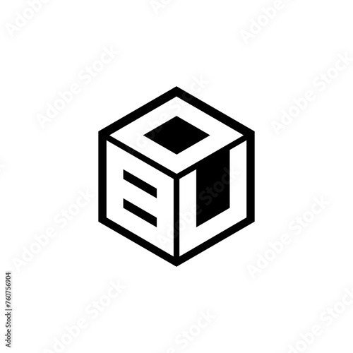 BUO letter logo design in illustration. Vector logo, calligraphy designs for logo, Poster, Invitation, etc. photo