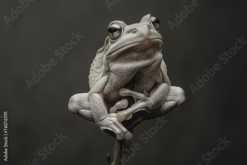 frog on a trunk © paul