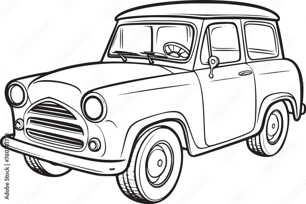 custom made wallpaper toronto digitalCar vector black and white