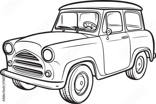 Wallpaper Mural Car vector black and white Torontodigital.ca