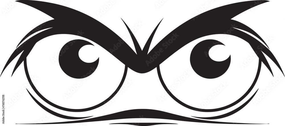 Seething Stare Angry Eye Mask Iconic Emblem Cartoon Outrage Vector Representation of Angry Eye Mask Seething Stare Angry Eye Mask Iconic Emblem Cartoon Outrage Vector Representation of Angry Eye Mask
