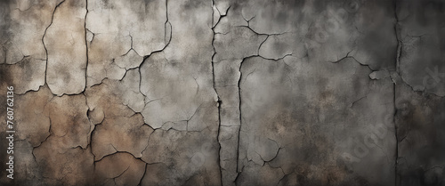 Cracked painted wall. Texture of the cracks. Grunge texture
