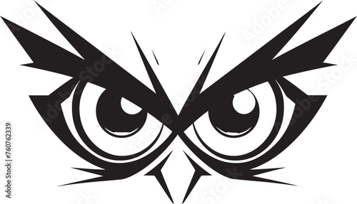 Fuming Focus Angry Eye Mask Iconic Emblem Cartoon Outrage Vector Representation of Angry Eye Mask