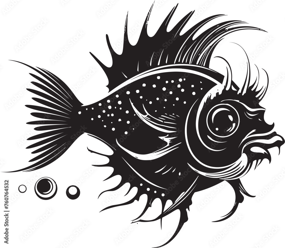 Wicked Whiskers Sinister Angular Creature Fish Emblem Vicious Vortex Evil Angular Fish Vector Emblem Wicked Whiskers Sinister Angular Creature Fish Emblem Vicious Vortex Evil Angular Fish Vector Emblem