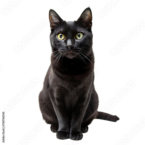 beautiful cat portrait isolated