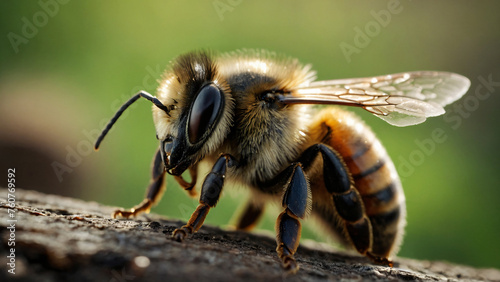 bee on nature background