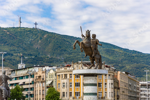 Alexanderstatue in Skopje, Nordmazedonien
