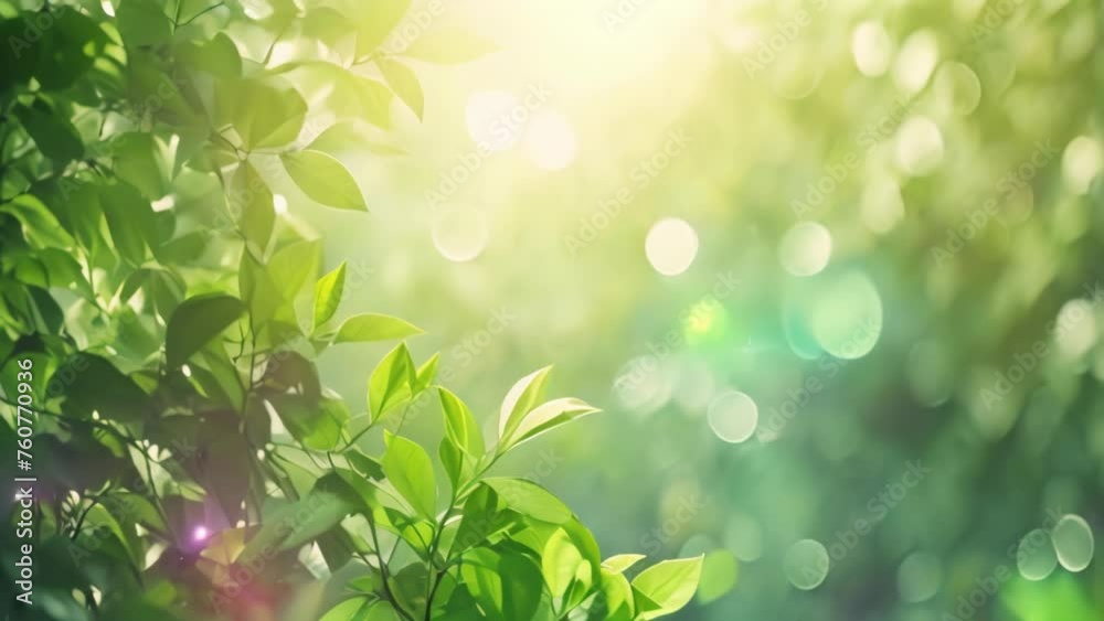 Lush Greenery Canopy with Sunlight Flares. Generative ai Lush Greenery Canopy with Sunlight Flares. Generative ai