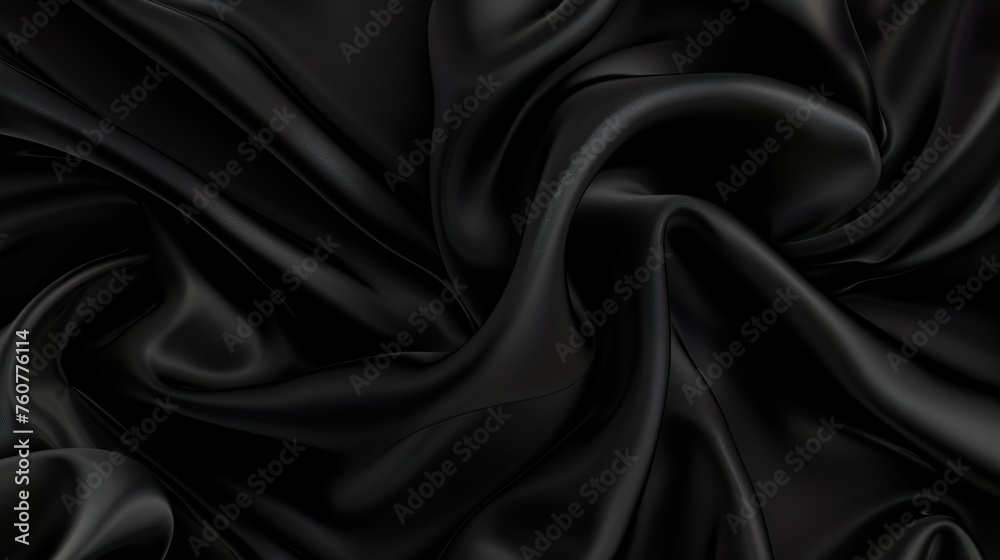 Black gray satin dark fabric texture luxurious shiny that is abstract silk cloth panorama background with patterns soft waves blur beautiful. Black gray satin dark fabric texture luxurious shiny that is abstract silk cloth panorama background with patterns soft waves blur beautiful.