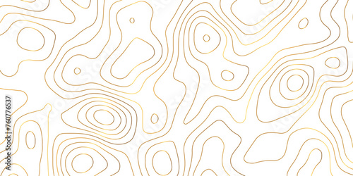 abstract golden wave paper curved reliefs background. Topography map pattern, Geographic curved, vector illustration. seamless textrue, vintage waves. Panorama view multicolor wave curve line. photo