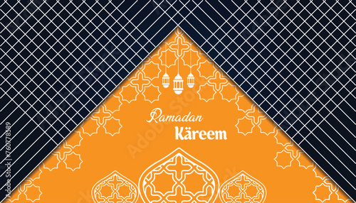 Eid Mubarak Ramadan season festival greeting background design