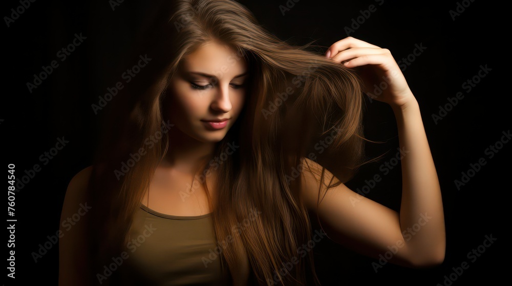 A Display of Radiant, Lustrous, and Healthy Hair: A Symbol of Beauty and Grooming