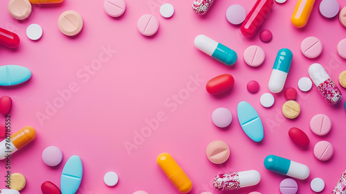 pink and white pills